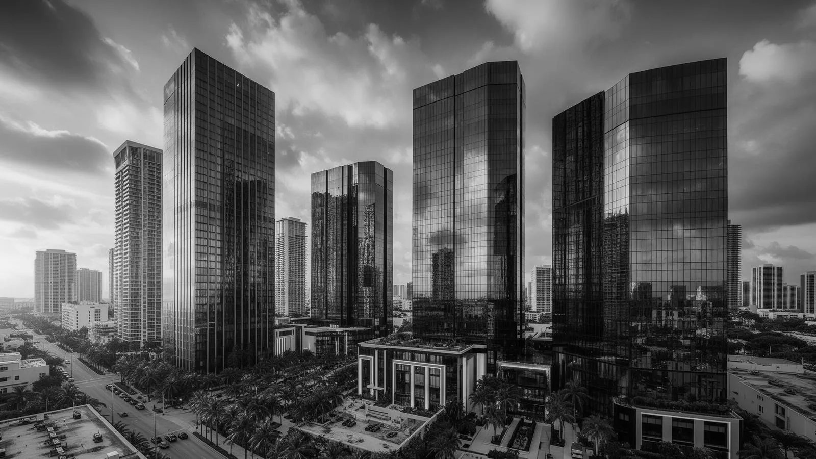 Miami commercial real estate skyline